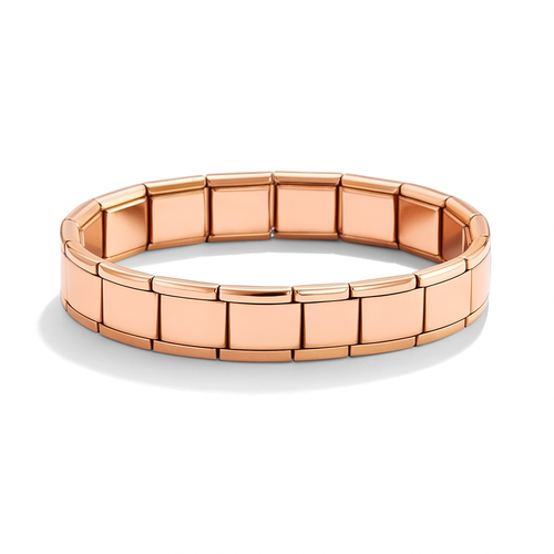 Rose Gold Italian Charm Bracelet